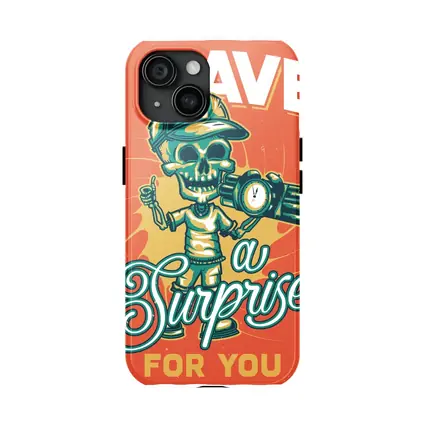 Skeleton Skull Holding Bomb Retro Grunge