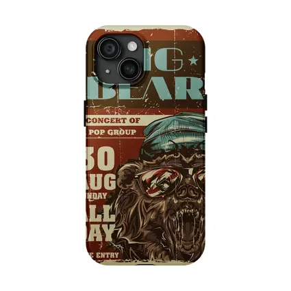 Big Bear Concert Retro Grunge Poster Art