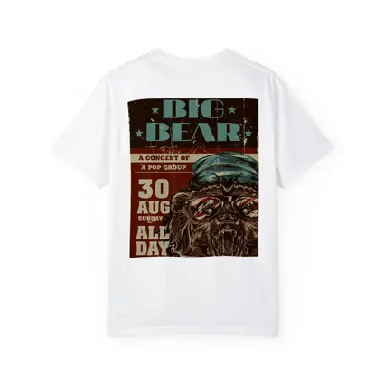 Big Bear Concert Retro Grunge Poster Art