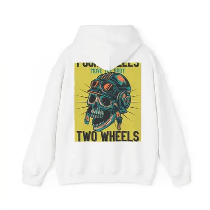 Four Wheels Two Wheels Skull Rider Art