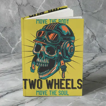Four Wheels Two Wheels Skull Rider Art