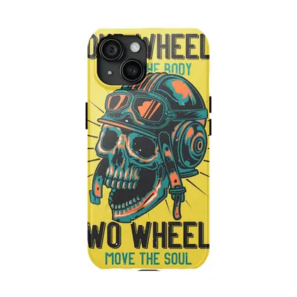 Four Wheels Two Wheels Skull Rider Art