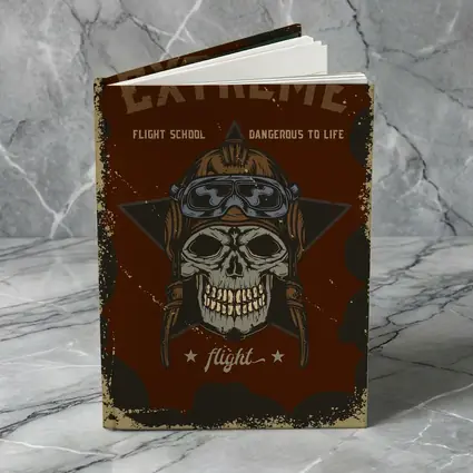 Extreme Flight School Skull Pilot Helmet Art