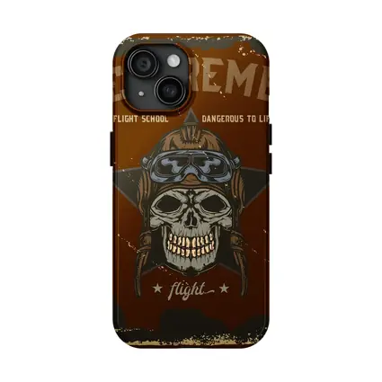 Extreme Flight School Skull Pilot Helmet Art
