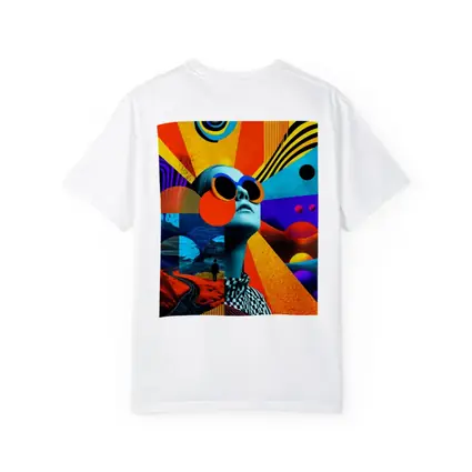 Retro Collage Woman Sunglasses Psychedelic Pop Art