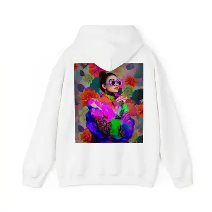 Neon Fashion Woman Floral Pop Art