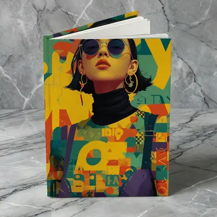 Fashion Woman Retro Typography Colorful Pop Art