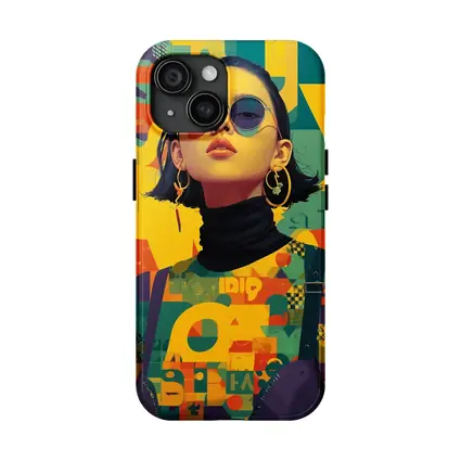 Fashion Woman Retro Typography Colorful Pop Art