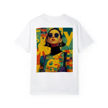 Fashion Woman Retro Typography Colorful Pop Art