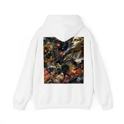 Greek Mythology Collage Gold Cosmic Chaos