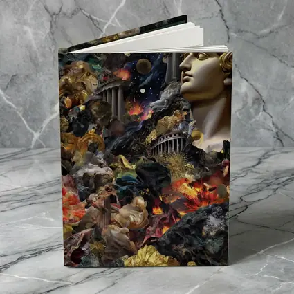 Greek Mythology Collage Gold Cosmic Chaos