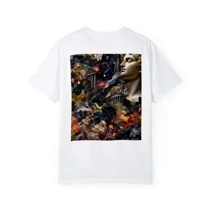 Greek Mythology Collage Gold Cosmic Chaos