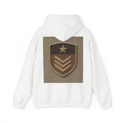 Military Sergeant Rank Badge Embroidered Shield