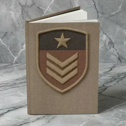 Military Sergeant Rank Badge Embroidered Shield
