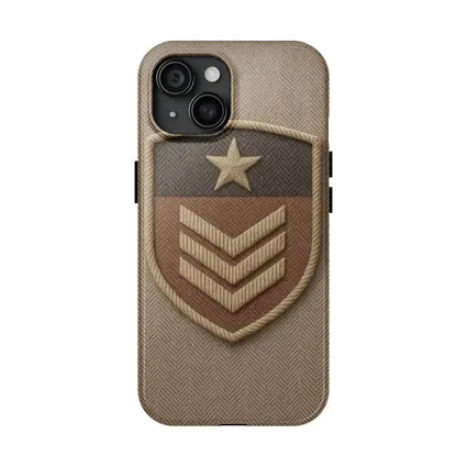 Military Sergeant Rank Badge Embroidered Shield