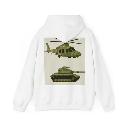 Military Helicopter and Tank Camouflage Art