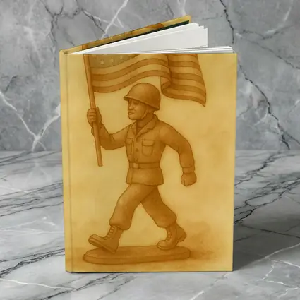 Toy Soldier Marching With American Flag