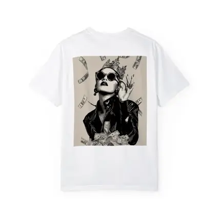 Queen Crown Sunglasses Money Rain Black White