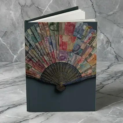 World Currency Fan Money Art Dark Background