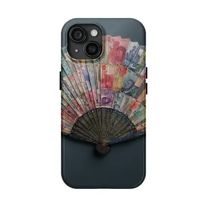 World Currency Fan Money Art Dark Background