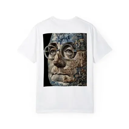 Engraved Portrait Face Currency Art Style