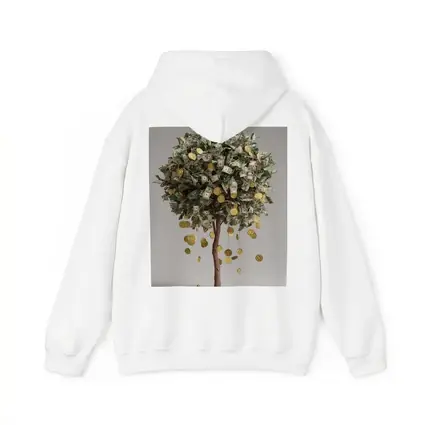 Money Tree Gold Coins Dollar Bills Art