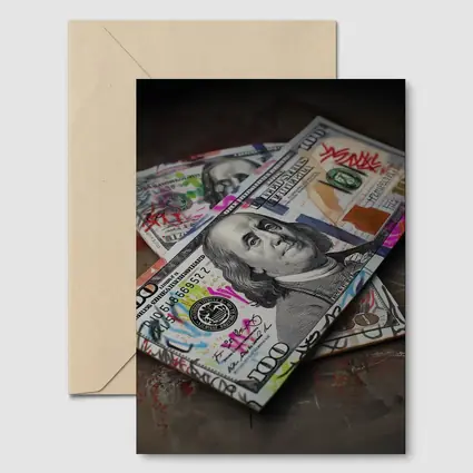 Graffiti Dollar Bills Money Street Art