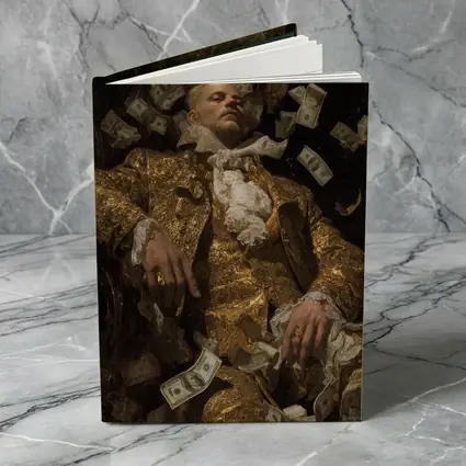 Baroque Man Reclining Surrounded By Money