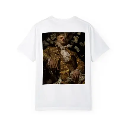 Baroque Man Reclining Surrounded By Money