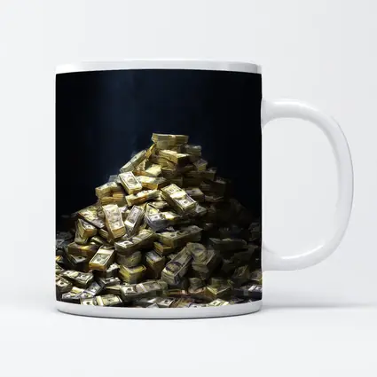 Massive Pile of Cash Money Dark Background