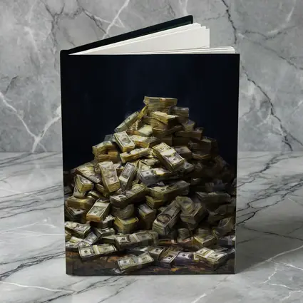 Massive Pile of Cash Money Dark Background