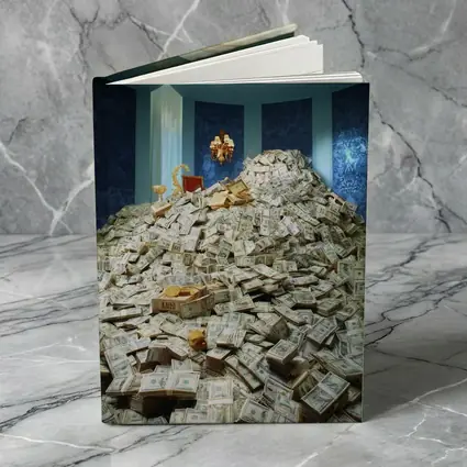 Massive Money Pile Luxury Blue Room