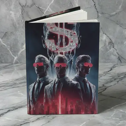Men In Suits Dollar Sign Cyberpunk City