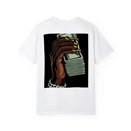 Hand Holding Cash Stack Black Background