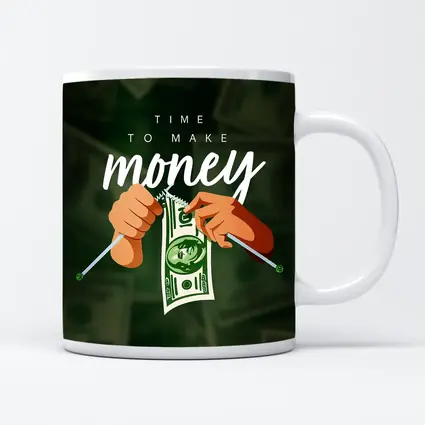 Time To Make Money Dollar Bill Art