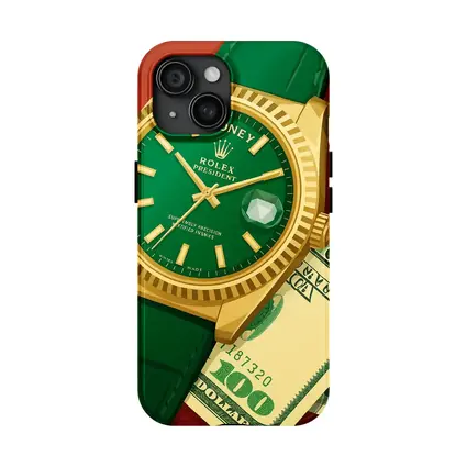 Rolex President Watch Green Dial Money Art