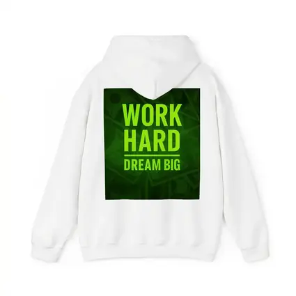 Work Hard Dream Big Money Background Art