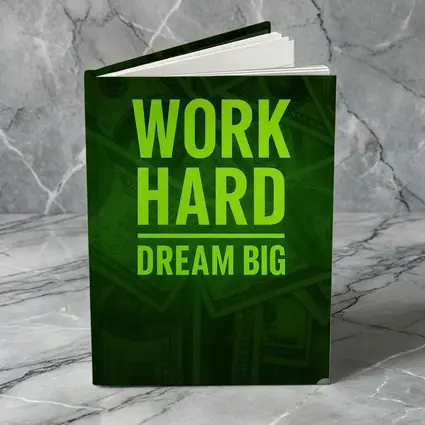 Work Hard Dream Big Money Background Art