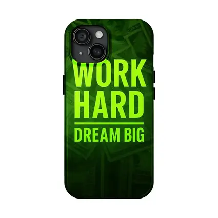 Work Hard Dream Big Money Background Art