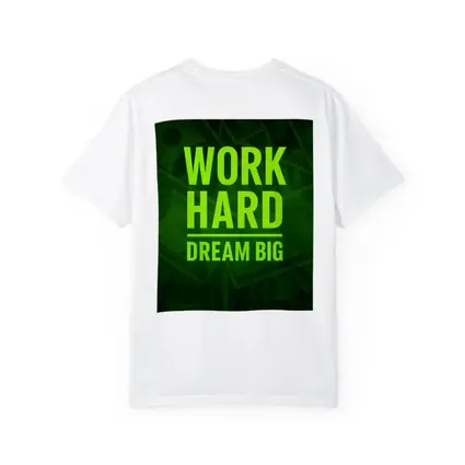 Work Hard Dream Big Money Background Art