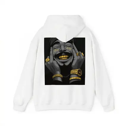 Hip Hop Artist Gold Grillz Dark Background