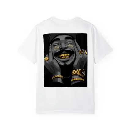 Hip Hop Artist Gold Grillz Dark Background
