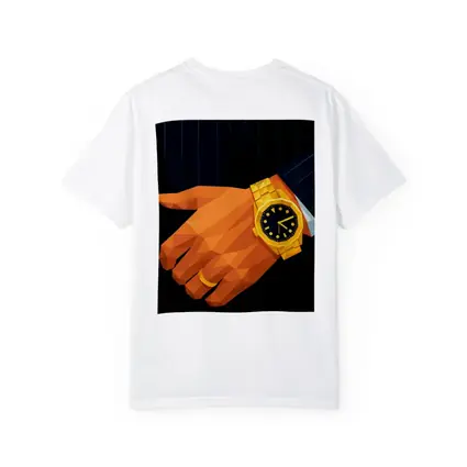 Gold Watch Man Suit Low Poly Art