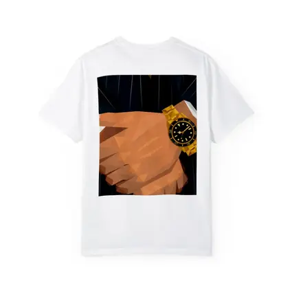 Gold Watch Low Poly Man Dark Suit