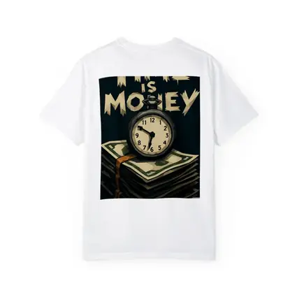 Time Is Money Pocket Watch Cash Stack
