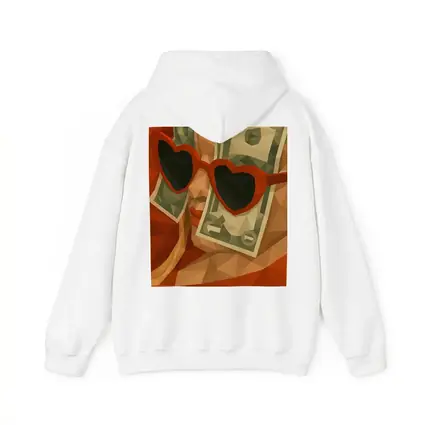 Woman Heart Sunglasses Dollar Bills Low Poly