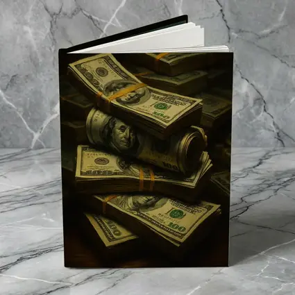 Stacked Hundred Dollar Bills Dark Background