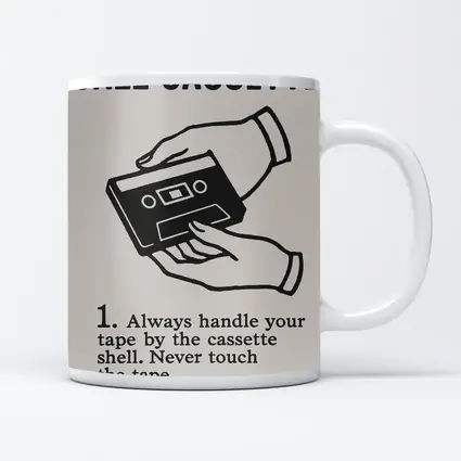 Jazz Cassette Tape Retro Instructional Art