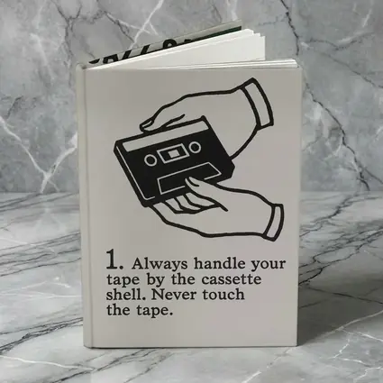 Jazz Cassette Tape Retro Instructional Art