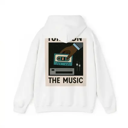 Turn On The Music Retro Cassette Tape Art